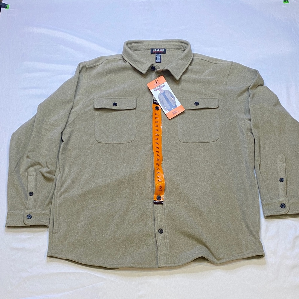 Kirkland‎ Signature Tan Lightweight Shirt Jacket